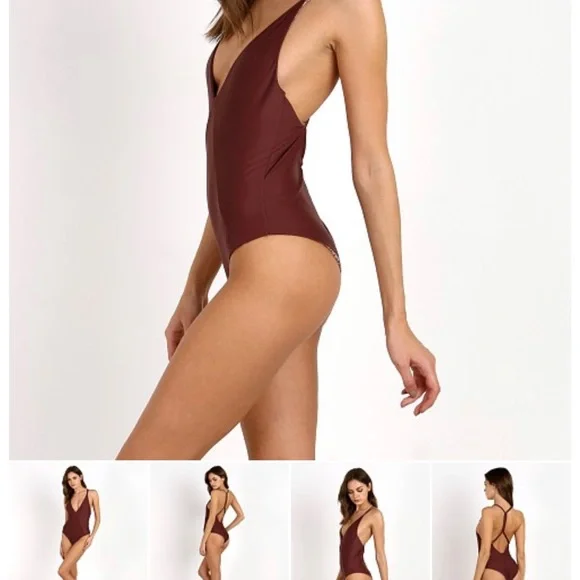 ACACIA One Piece Swimsuit, SMALL, Worn but good cond. Green + Pink Hibiscus